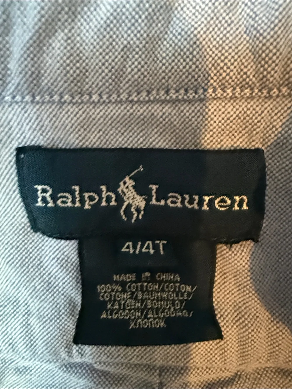 Ralph Lauren Polo (3) & Nautica (1) Plaid Button-Up Shirts in Blue Aqua Pink 4T